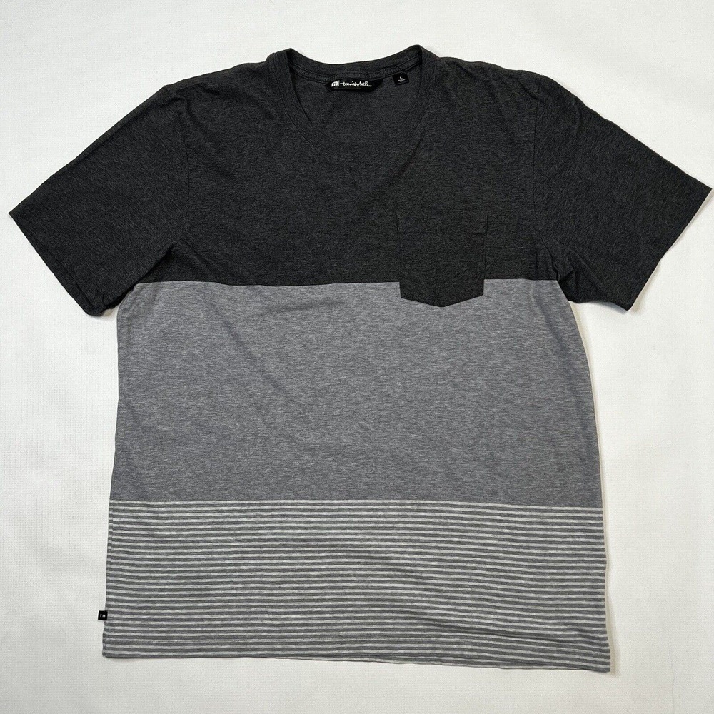 Travis Mathew Black and Gray Short Sleeve Tee